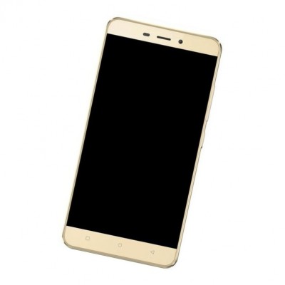 Camera Lens Glass with Frame for QMobile Noir J7 Gold