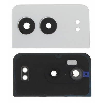 Camera Lens Glass With Frame For Oneplus Nord 4 White By - Maxbhi Com