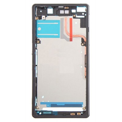 Lcd Frame Middle Chassis For Sony Xperia Z2 D6502 Black By - Maxbhi Com