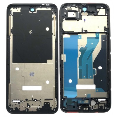 Lcd Frame Middle Chassis For Tecno Pop 9 Black By - Maxbhi Com