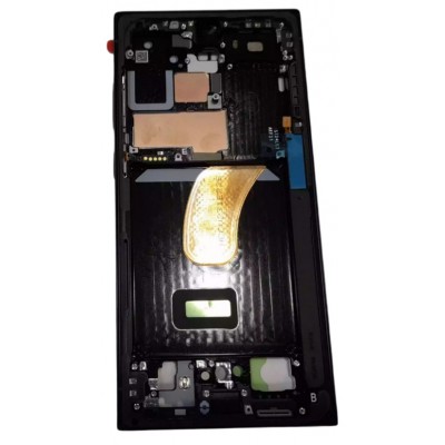 Lcd Frame Middle Chassis For Samsung Galaxy S23 Ultra Red By - Maxbhi Com