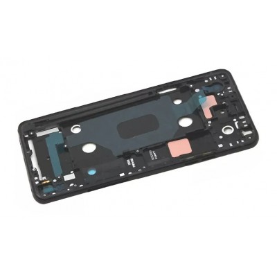 Lcd Frame Middle Chassis For Lg Q8 2018 Black By - Maxbhi Com