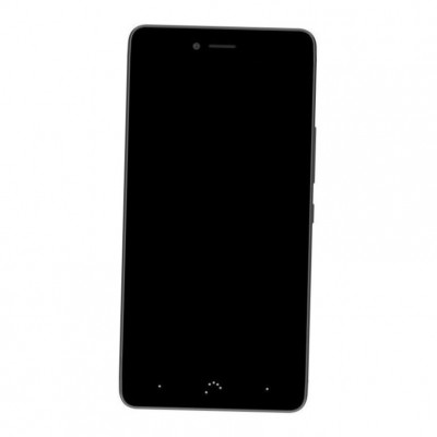 Camera Lens Glass with Frame for BQ Aquaris U Plus Black
