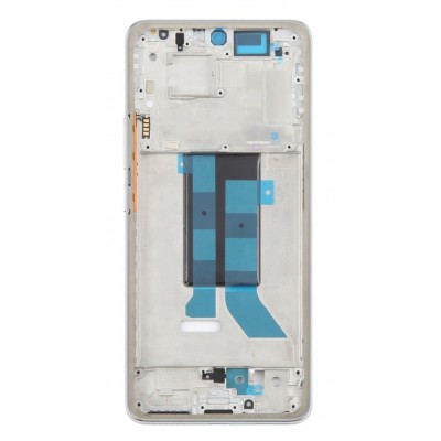 Lcd Frame Middle Chassis For Xiaomi Redmi Note 14 Pro 5g White By - Maxbhi Com