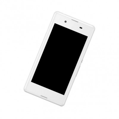 Camera Lens Glass with Frame for Sony Xperia E3 D2203 White