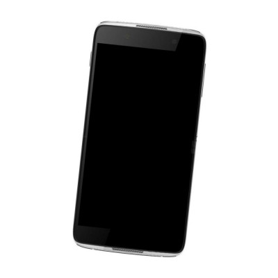 Camera Lens Glass with Frame for Alcatel Idol 4 White