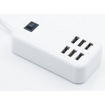 6 Port Multi USB HighQ Fast Charger for Intex I6 - Maxbhi.com