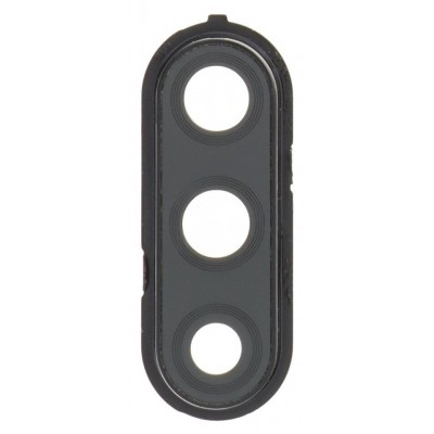 Camera Lens Glass With Frame For Alcatel 3l 2020 Black By - Maxbhi Com