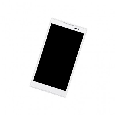 Camera Lens Glass with Frame for Pantech Vega No 6 White