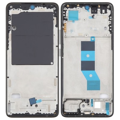 Lcd Frame Middle Chassis For Xiaomi Poco M7 Pro 5g Black By - Maxbhi Com