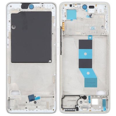 Lcd Frame Middle Chassis For Xiaomi Poco M7 Pro 5g White By - Maxbhi Com