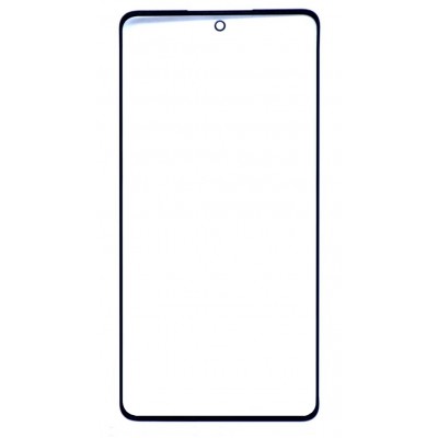 Replacement Front Glass For Samsung Galaxy M55 5g Black By - Maxbhi Com