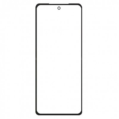 Replacement Front Glass For Tecno Phantom V Flip2 Black By - Maxbhi Com