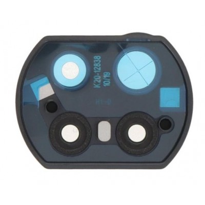 Camera Lens Glass With Frame For Xiaomi Mi 10t Lite 5g Black By - Maxbhi Com