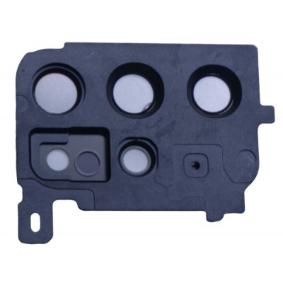 Camera Lens Glass With Frame For Samsung Galaxy S20 Plus Black By - Maxbhi Com