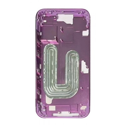 Lcd Frame Middle Chassis For Apple Iphone 16 Pink By - Maxbhi Com