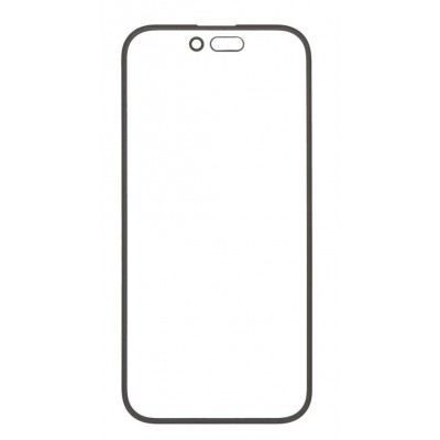 Replacement Front Glass For Apple Iphone 16 Black By - Maxbhi Com