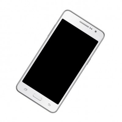 Camera Lens Glass with Frame for Samsung Galaxy Grand Prime Duos TV White
