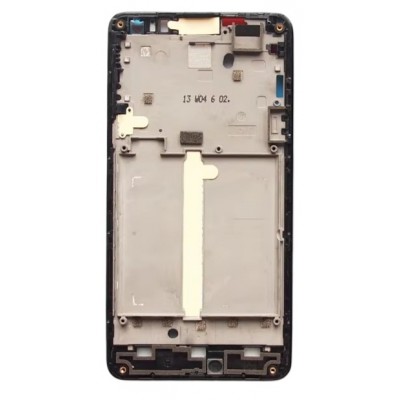 Lcd Frame Middle Chassis For Huawei Ascend G600 Black By - Maxbhi Com