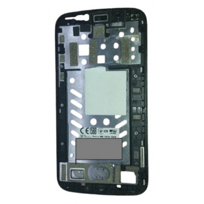 Lcd Frame Middle Chassis For Alcatel 7040f Black By - Maxbhi Com