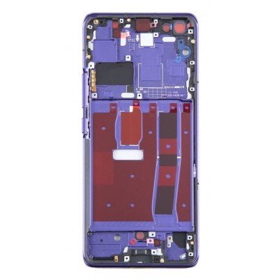Lcd Frame Middle Chassis For Huawei Nova 7 Pro 5g Purple By - Maxbhi Com