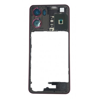 Middle Frame Ring Only For Motorola Moto G05 White By - Maxbhi Com
