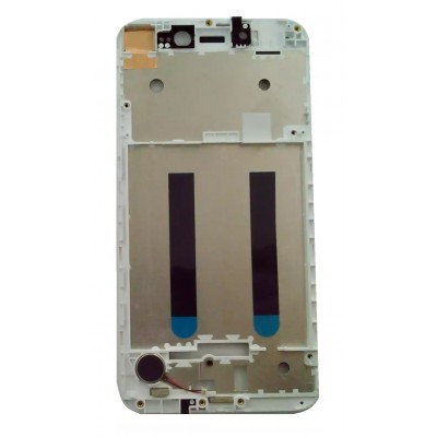 Lcd Frame Middle Chassis For Asus Zenfone Live 32gb White By - Maxbhi Com