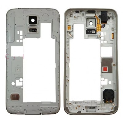 Middle Frame Ring Only For Samsung Galaxy S5 Duos Blue By - Maxbhi Com