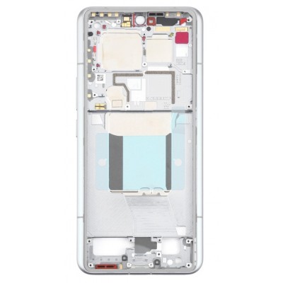 Lcd Frame Middle Chassis For Xiaomi 14 Ultra White By - Maxbhi Com