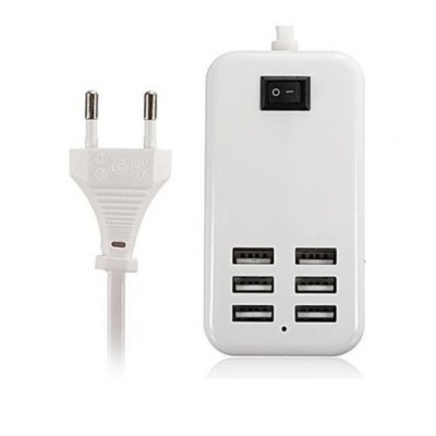 6 Port Multi USB HighQ Fast Charger for I-Mate Mobile SP5 - Maxbhi.com