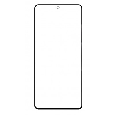 Replacement Front Glass For Xiaomi Poco X7 Pro 5g Black By - Maxbhi Com