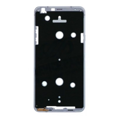 Lcd Frame Middle Chassis For Lg Q8 White By - Maxbhi Com