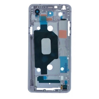 Lcd Frame Middle Chassis For Lg Q8 White By - Maxbhi Com