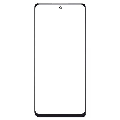Replacement Front Glass For Tcl 50 5g Black By - Maxbhi Com