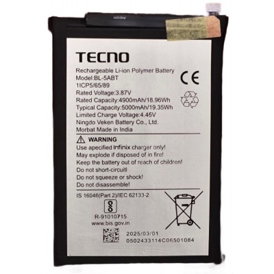 Battery For Tecno Pova 6 Neo By - Maxbhi Com