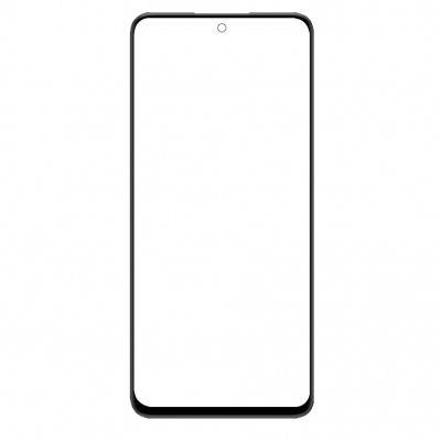 Replacement Front Glass For Zte Axon 60 Black By - Maxbhi Com