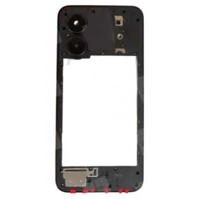 Middle Frame Ring Only For Infinix Smart 9 Hd Black By - Maxbhi Com