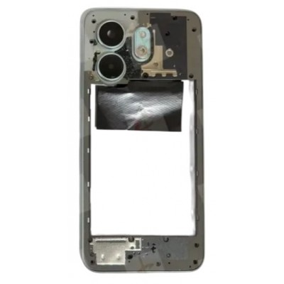 Middle Frame Ring Only For Infinix Smart 9 Hd Silver By - Maxbhi Com