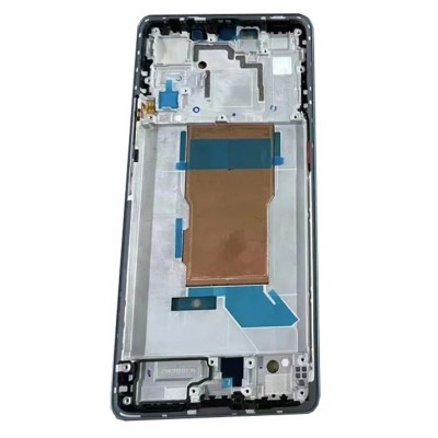 Lcd Frame Middle Chassis For Xiaomi Redmi Note 12 Turbo Black By - Maxbhi Com
