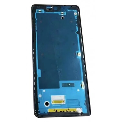 Lcd Frame Middle Chassis For Xiaomi Redmi Note 12 Turbo White By - Maxbhi Com
