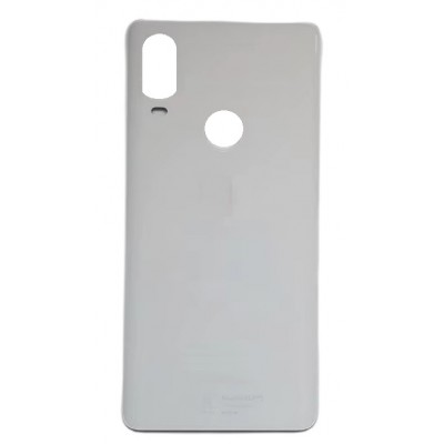 Back Panel Cover For Bq Aquaris X2 Pro Silver - Maxbhi Com