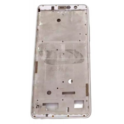 Lcd Frame Middle Chassis For Bq Aquaris X2 Pro White By - Maxbhi Com