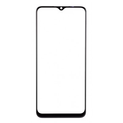 Replacement Front Glass For Realme V3 Black By - Maxbhi Com