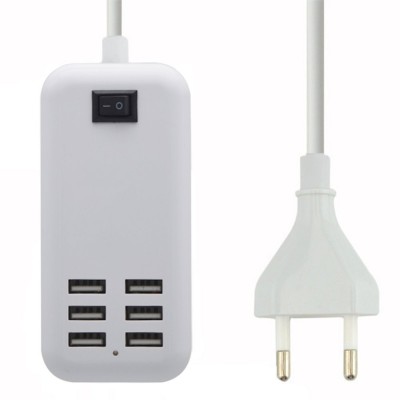 6 Port Multi USB HighQ Fast Charger for I-Mate Mobile Ultimate 8502 - Maxbhi.com
