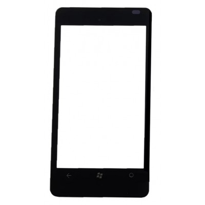 Replacement Front Glass For Nokia Lumia 800 Black By - Maxbhi Com