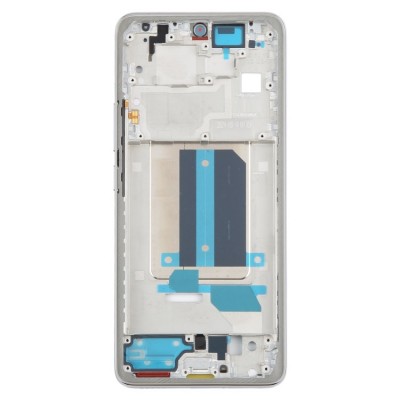 Lcd Frame Middle Chassis For Xiaomi Redmi Note 14 Pro Plus 5g White By - Maxbhi Com