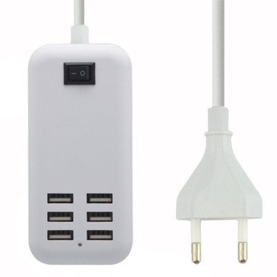6 Port Multi USB HighQ Fast Charger for I-Mate Mobile SP3 - Maxbhi.com