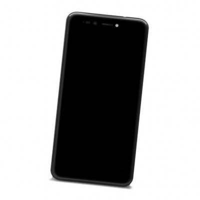 Camera Lens Glass with Frame for Wiko Upulse Black