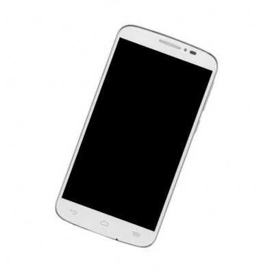 Camera Lens Glass with Frame for Alcatel 7041X White