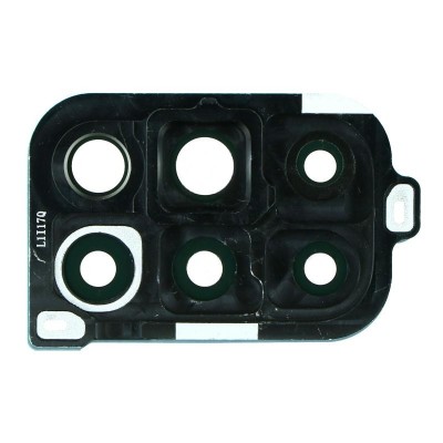 Camera Lens Glass With Frame For Oneplus 8t Black By - Maxbhi Com